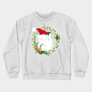 Christmas cat Crewneck Sweatshirt